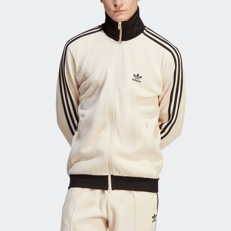 Adidas Originals Мужская куртка Adicolor Classics Waffle Beckenbauer, Ecru — фото 4