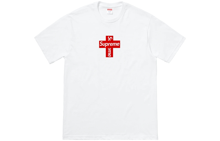 

Футболка Supreme с кросс-логотипом, абрикосовая