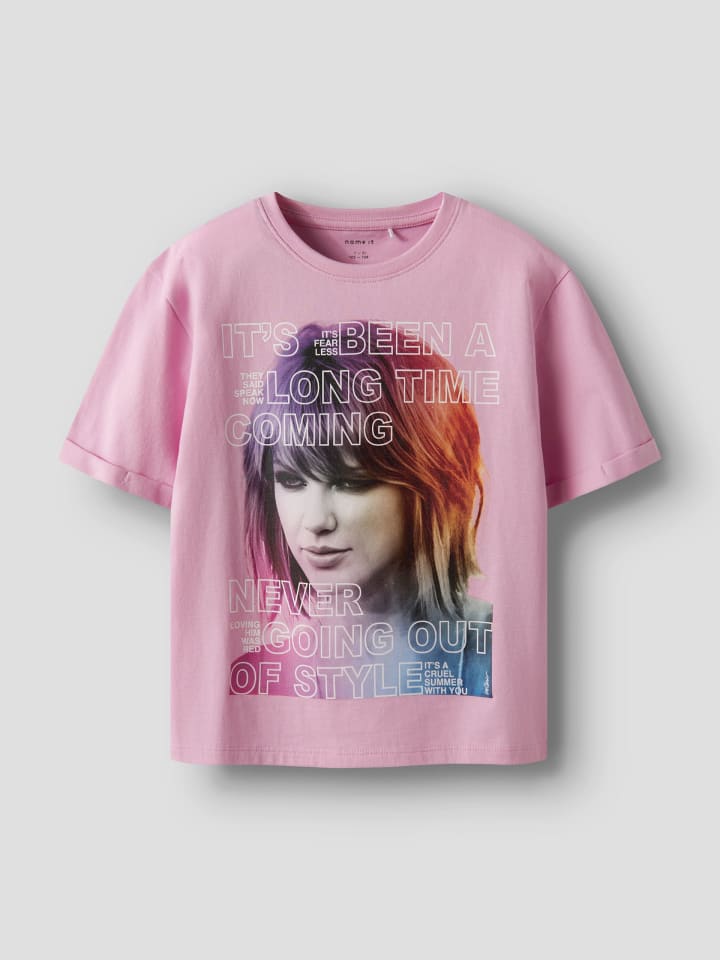 Name it Футболка NKFODEN CICONS S/S NREG TOP сиреневого цвета — фото 3