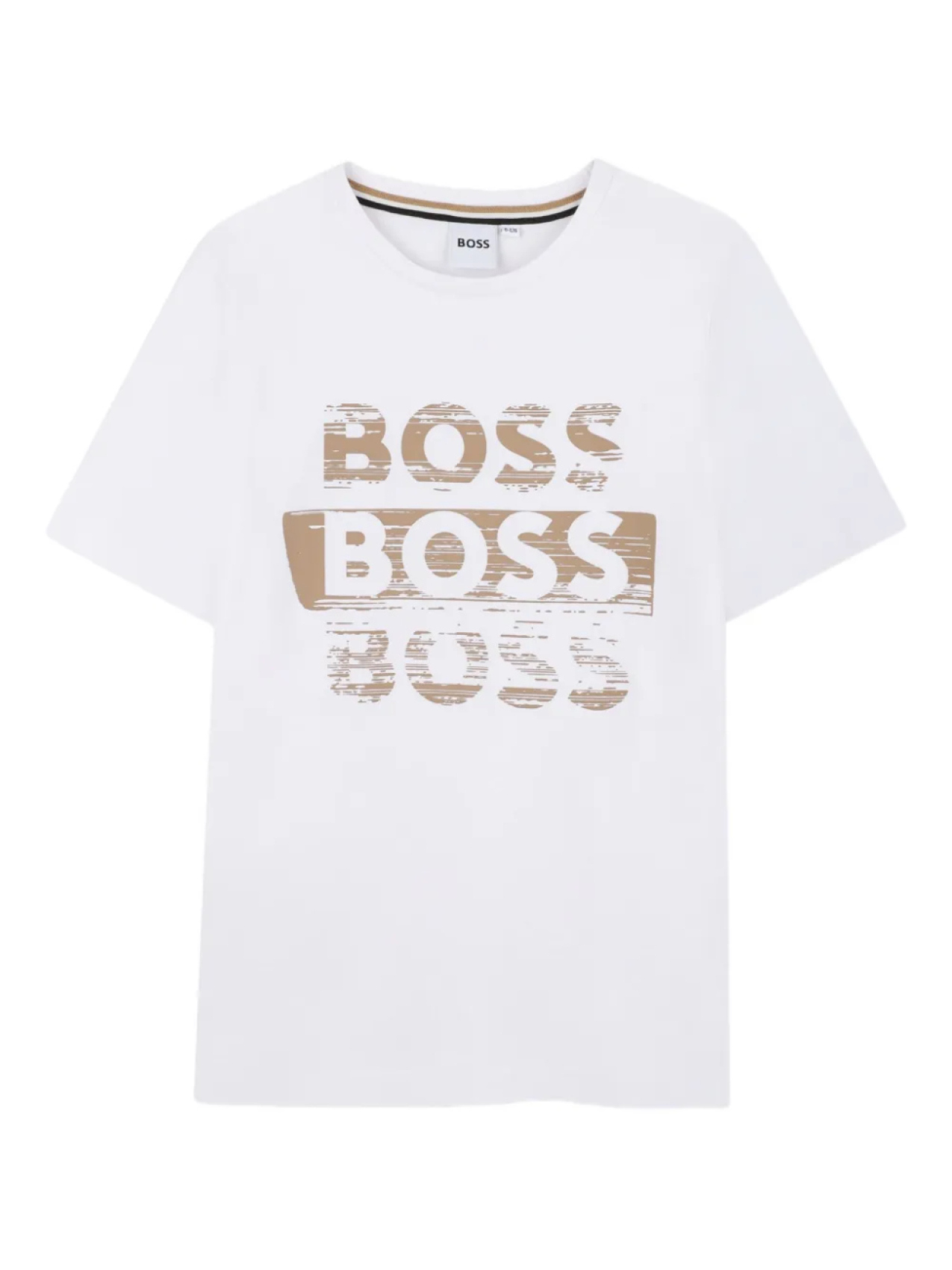 

Футболка с короткими рукавами и логотипом BOSS Kidswear, белый