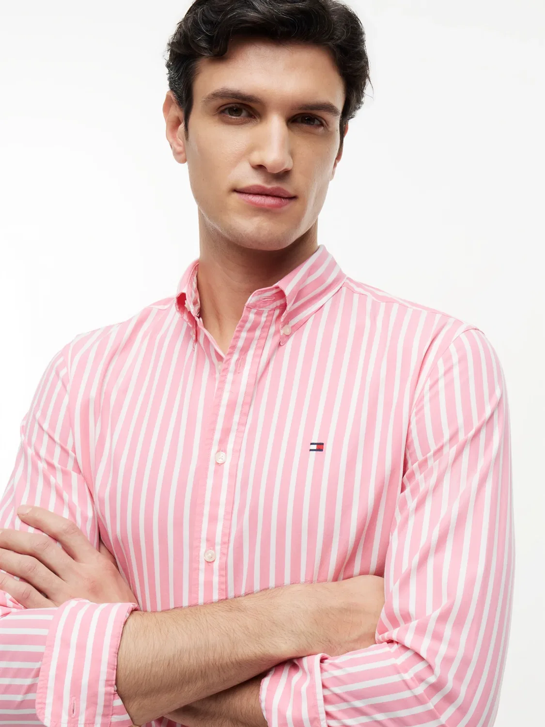 Рубашка на пуговицах стандартного кроя Tommy Hilfiger, Light Pink — фото 2