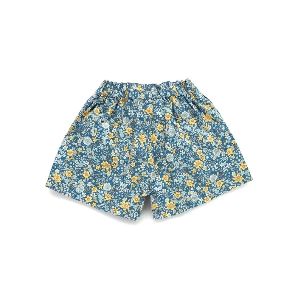 Шорты с лентой на талии Branshes, 92: Floral Blue — фото 4