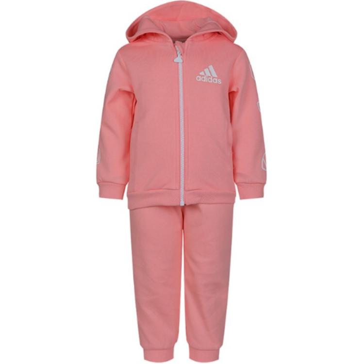 Повседневная спортивная одежда для младенцев и малышей Adidas, розовый — фото 3