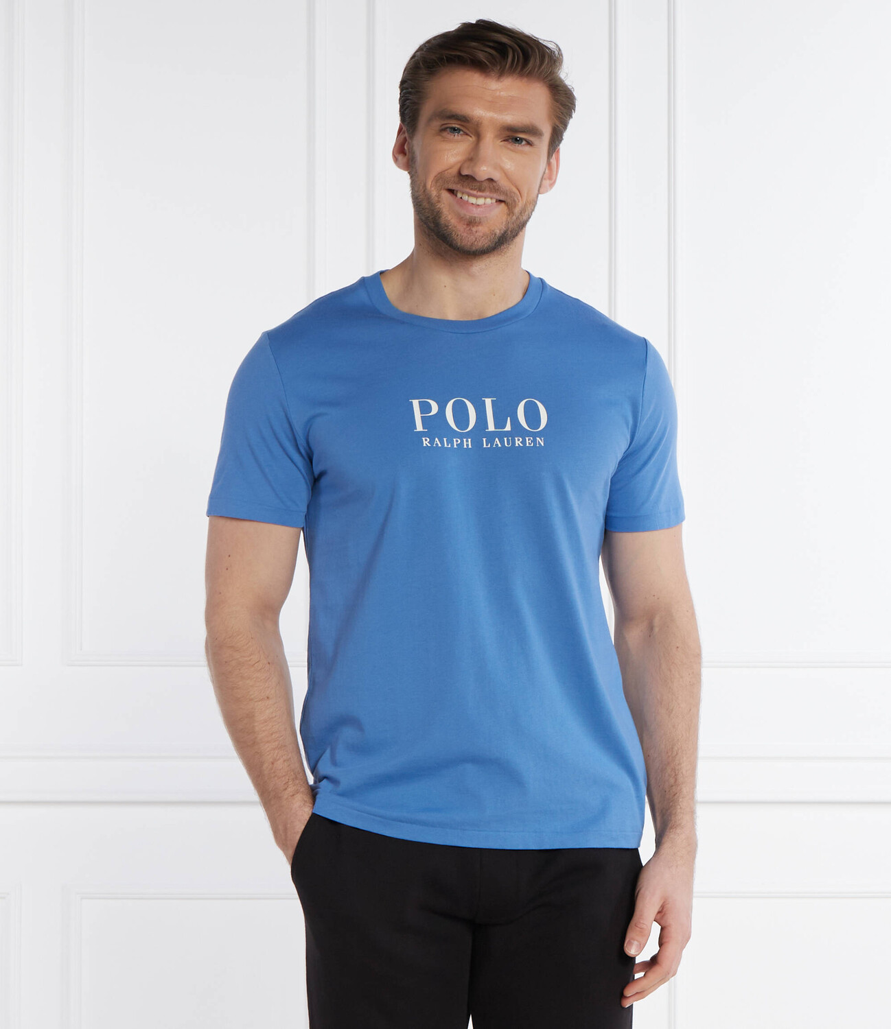 Футболка POLO RALPH LAUREN Regular Fit, небесно-голубой — фото 3