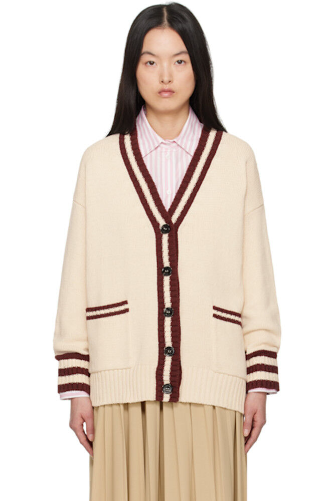 

Кардиган Vicolo цвета «кремовый с бордовым» Weekend Max Mara