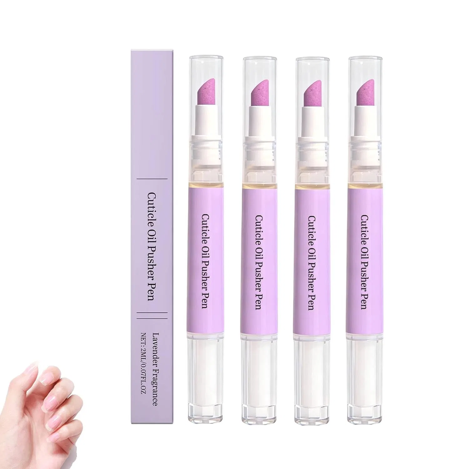 Ручка-масло для кутикулы SassyTip 2-в-1 с керамическим наконечником, 4 шт. Generic, 4Pc