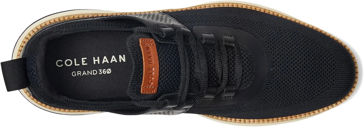 Мужские кроссовки Cole Haan Grand Hurrion, Black British Tan Ivory — фото 2
