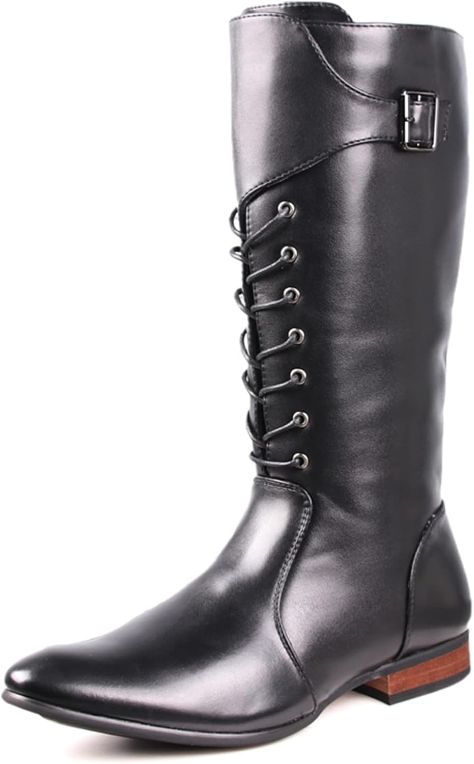 

Мужские сапоги для верховой езды Chelsea Guard of Honor с молнией, сетчатой подкладкой, прочные, для активного отдыха, модные, рыцарские из ПУ кожи (Цвет: черный, Размер: UK3) Hongrenamz