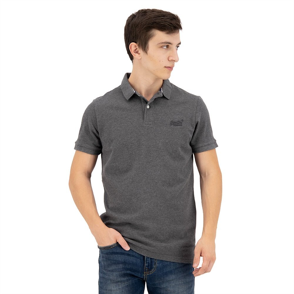 

Поло Superdry Classic Pique, серый