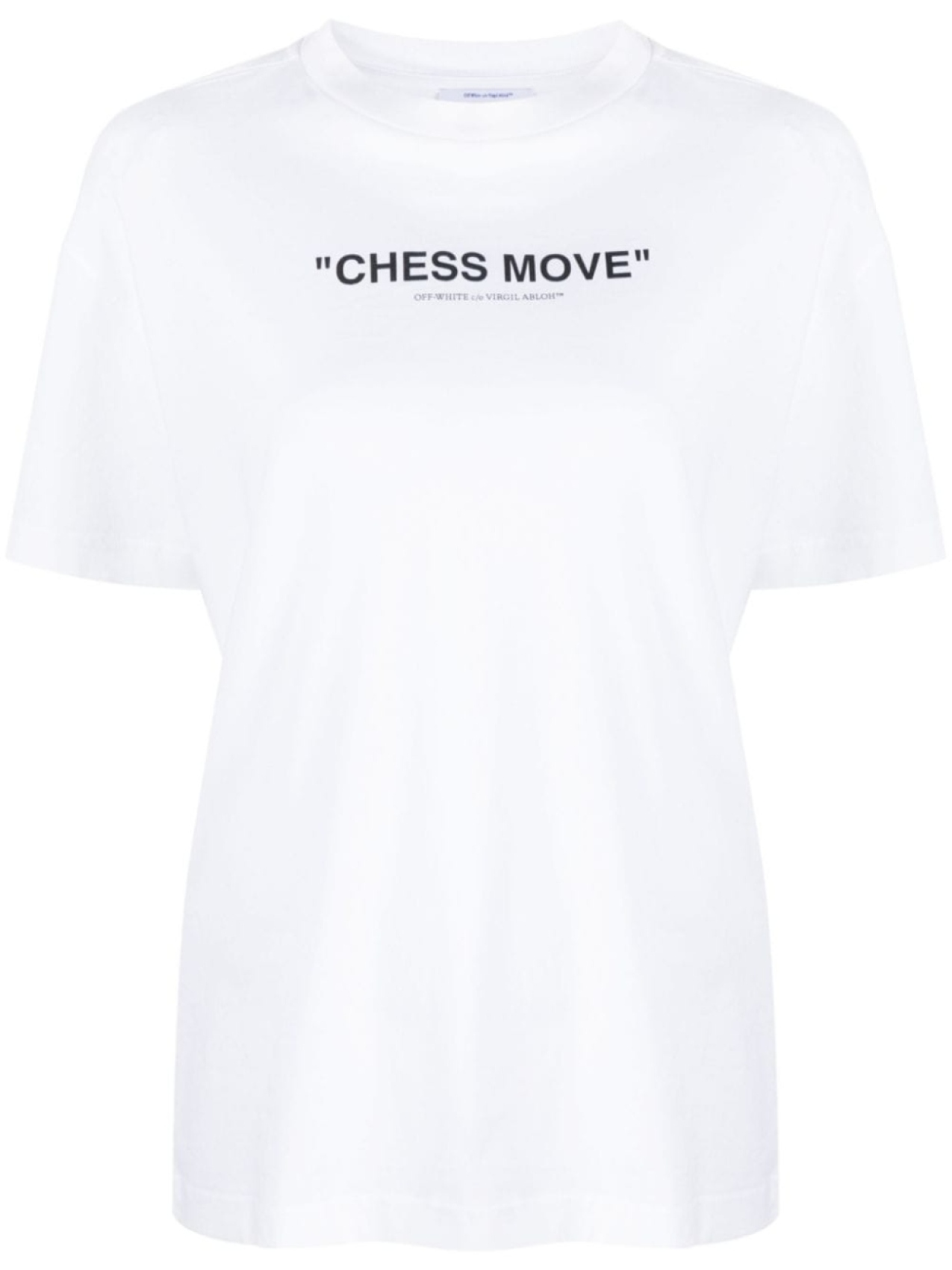 

Off-White футболка Chess Move, белый