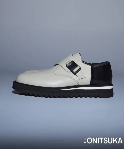 Унисекс туфли-монки с регулируемым ремнём из кожи Kobe MONK-S THE ONITSUKA белые