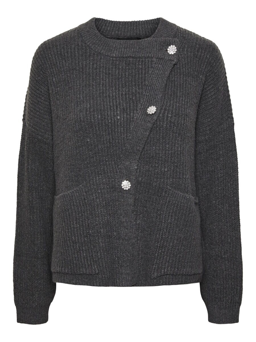 

Вязаный кардиган PIECES Knit Cardigan PCSiga, темно-серый