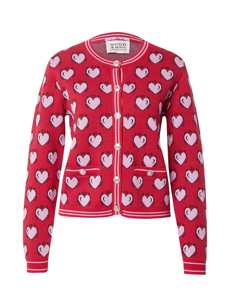 

Вязаный кардиган SCOTCH & SODA Burton Morris, цвет Rose/Raspberry