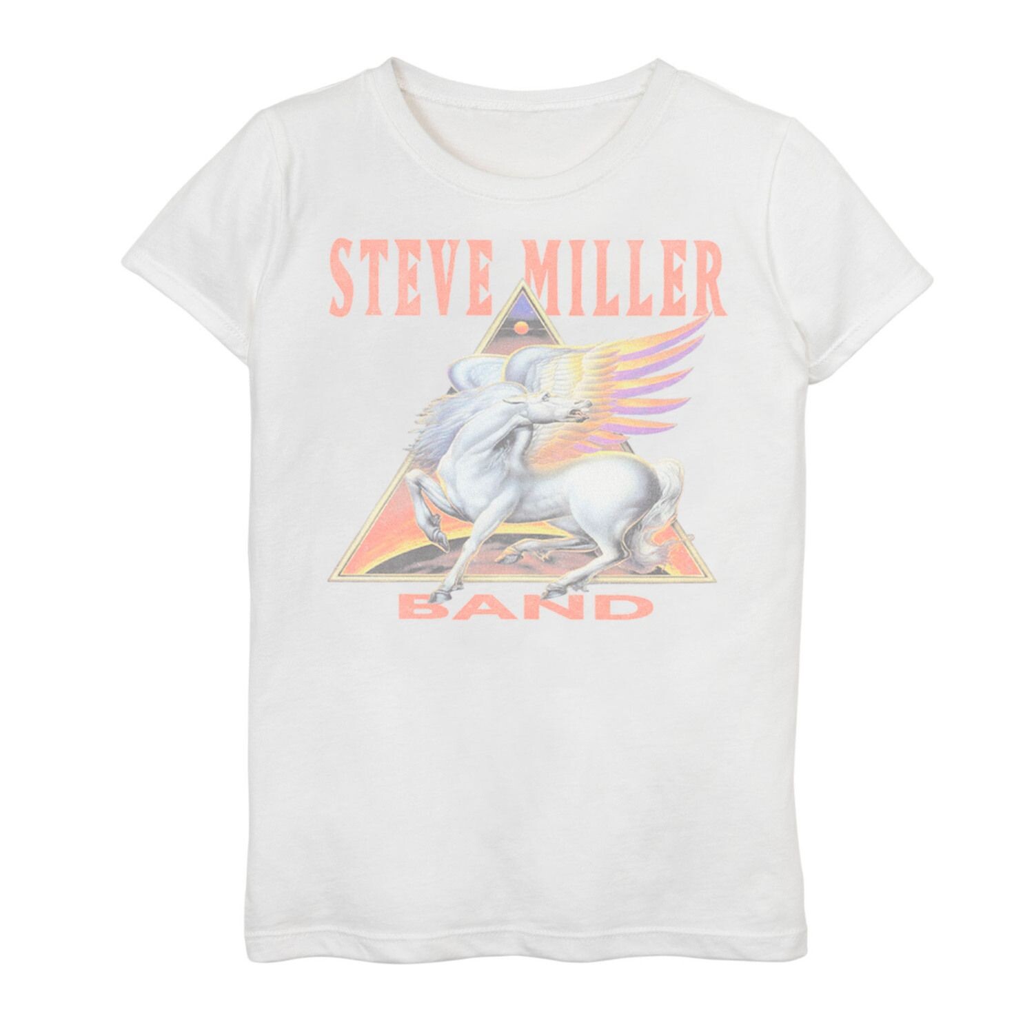 

Винтажная футболка Pegasus для девочек 7–16 лет Steve Miller Band Licensed Character