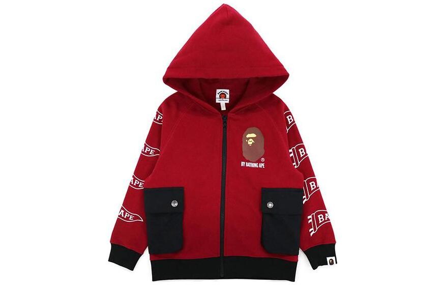 

Детская толстовка A Bathing Ape, цвет Burgundy