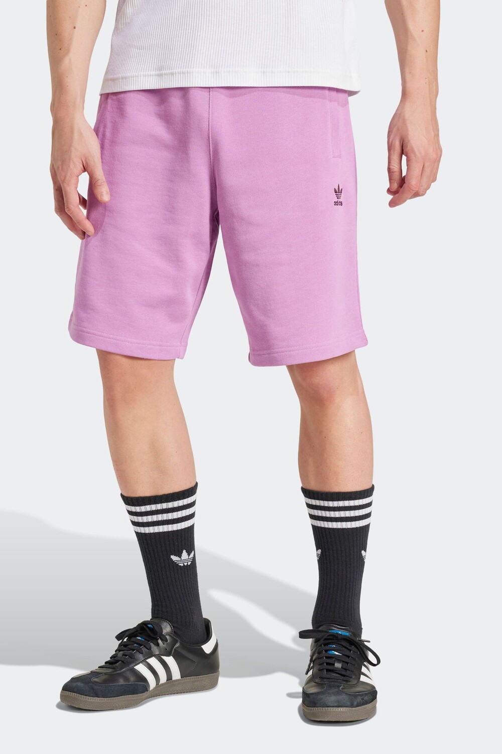 

Шорты Adidas Originals из 100% хлопка с трилистником Adidas Originals, розовый