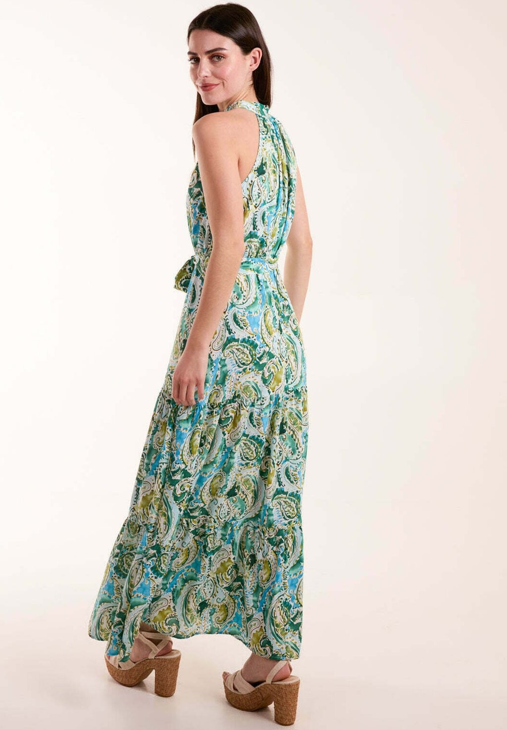 

Платье макси HALTER NECK PAISLEY Blue Vanilla, зеленый