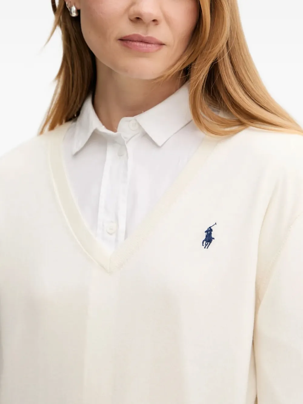 Толстовка с вышитым логотипом POLO RALPH LAUREN, нейтральный — фото 4