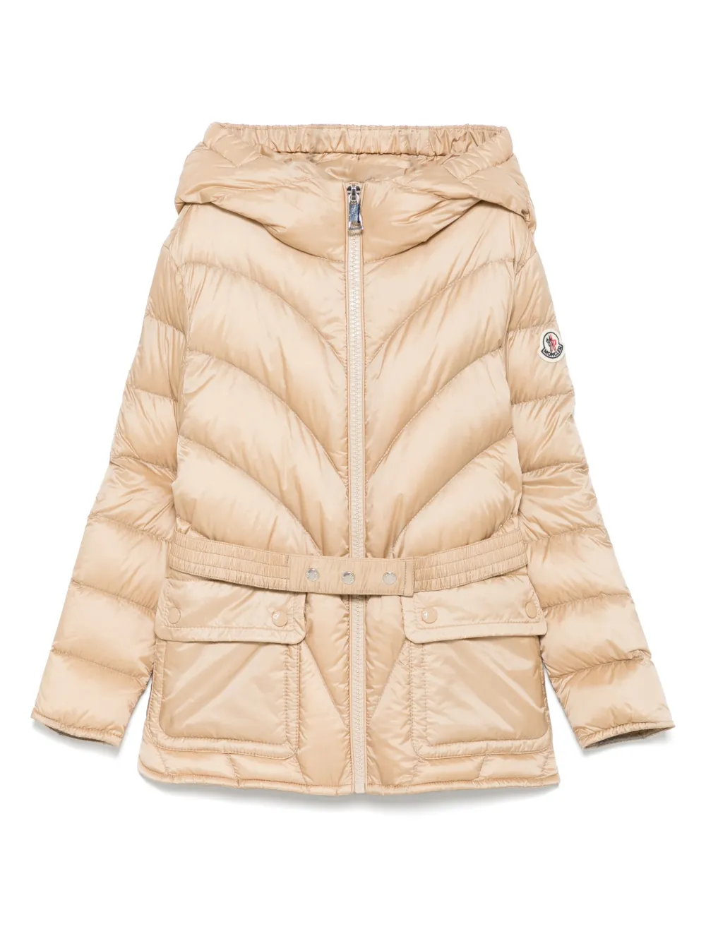 

Пуховик Argenno Moncler Enfant, коричневый