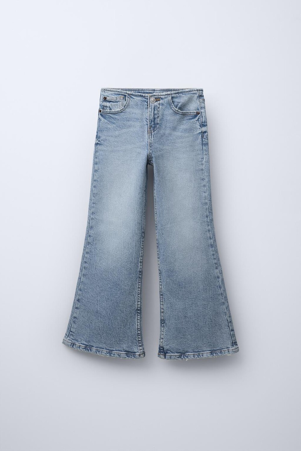 

Расклешенные джинсы ZARA, светло-голубой