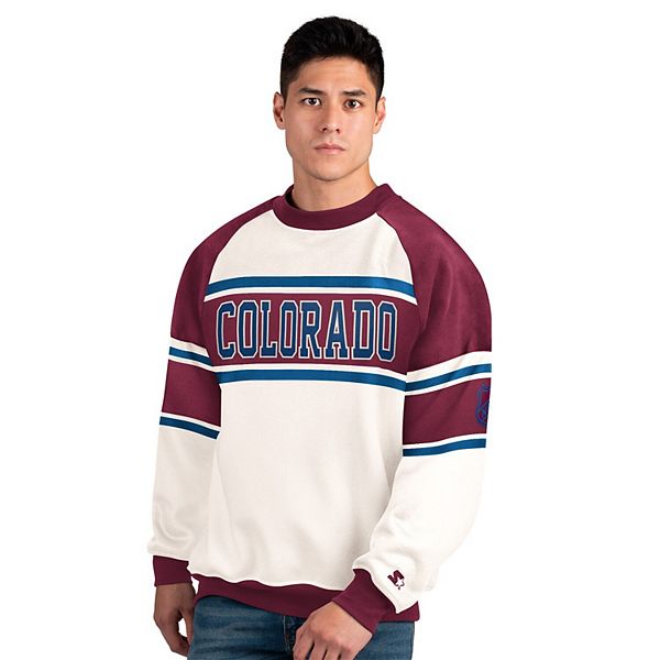 

Мужской белый свитшот Colorado Avalanche Defense Fleece Starter