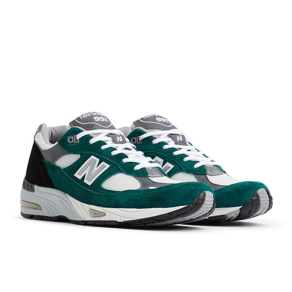 Кроссовки сделаны в Великобритании New Balance, зеленый — фото 3
