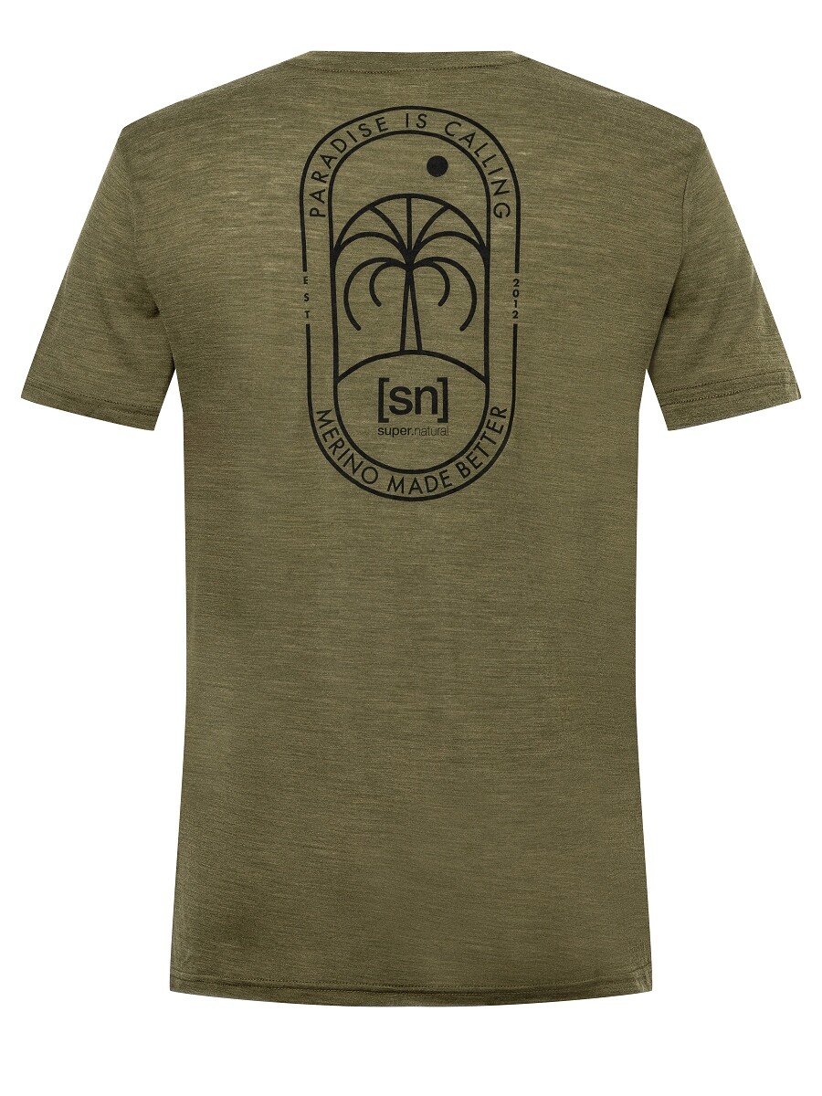 

Рубашка super.natural Merino T Shirt, цвет olivgrün