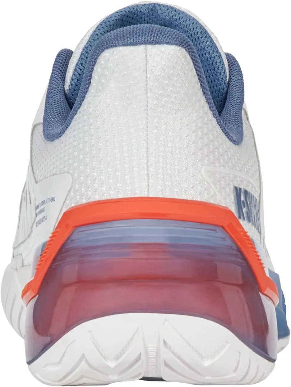 Кроссовки для тенниса K-Swiss Ultrashot 4, Lucent White/Infinity/Scarlet Ibis — фото 4