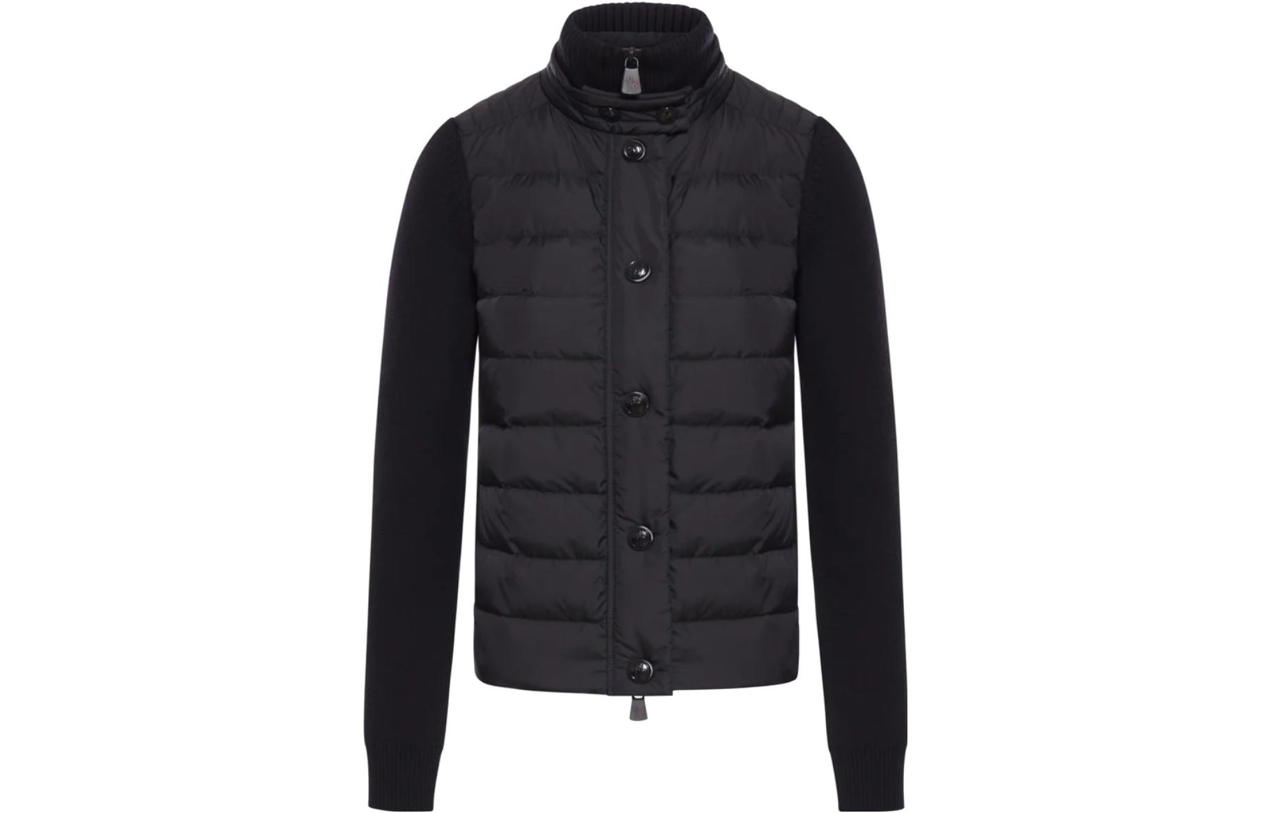

Moncler Grenoble Нашивка с логотипом Утепленная куртка, Black