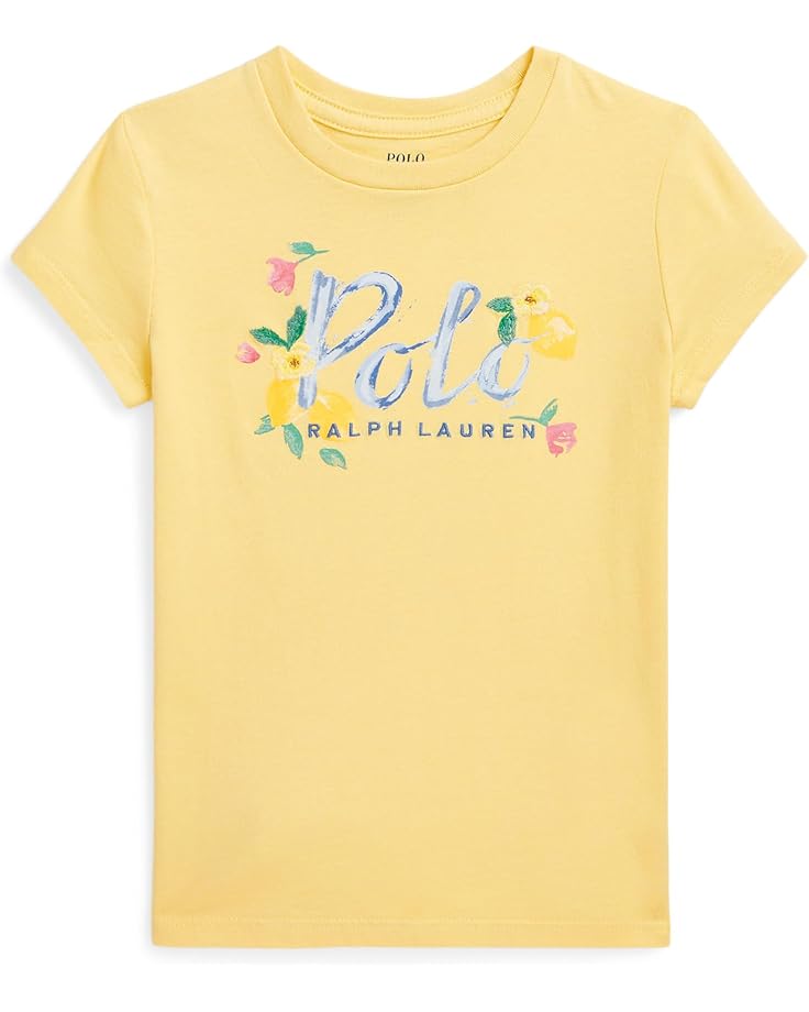 

Футболка Polo Ralph Lauren Kids Logo Cotton Jersey Tee, цвет Banana Peel