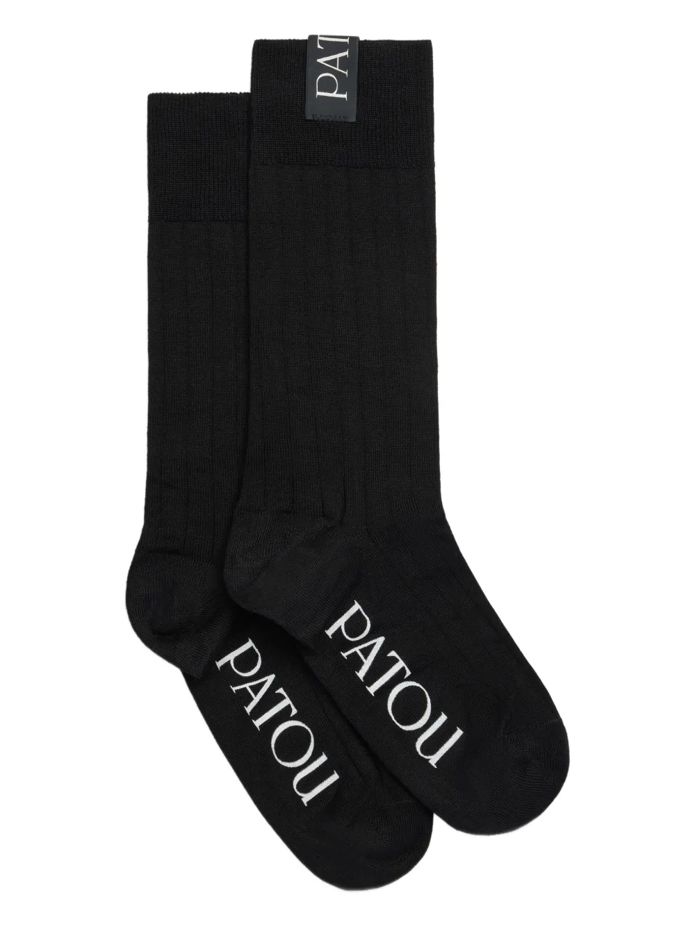 

Носки в рубчик PATOU, черный