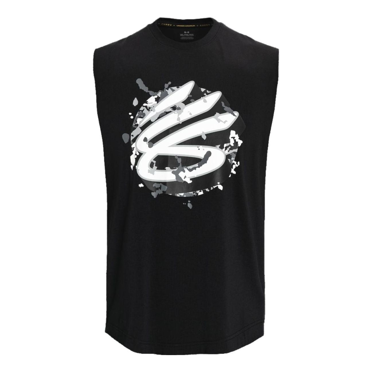 

Спортивный топ Under Armour Curry Sleeveless Tank 'Black White' 1377307-001, черный