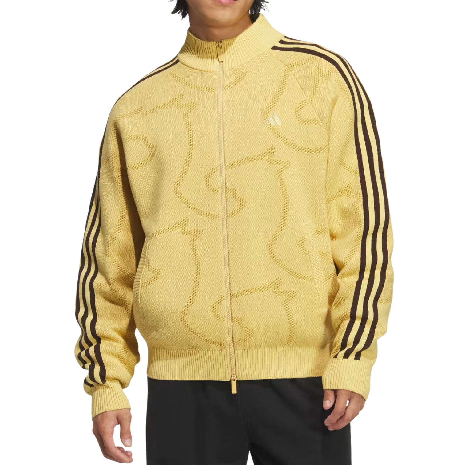 Спортивная футболка Adidas CNY 3 Stripes Track Top 'Oat' — фото 2