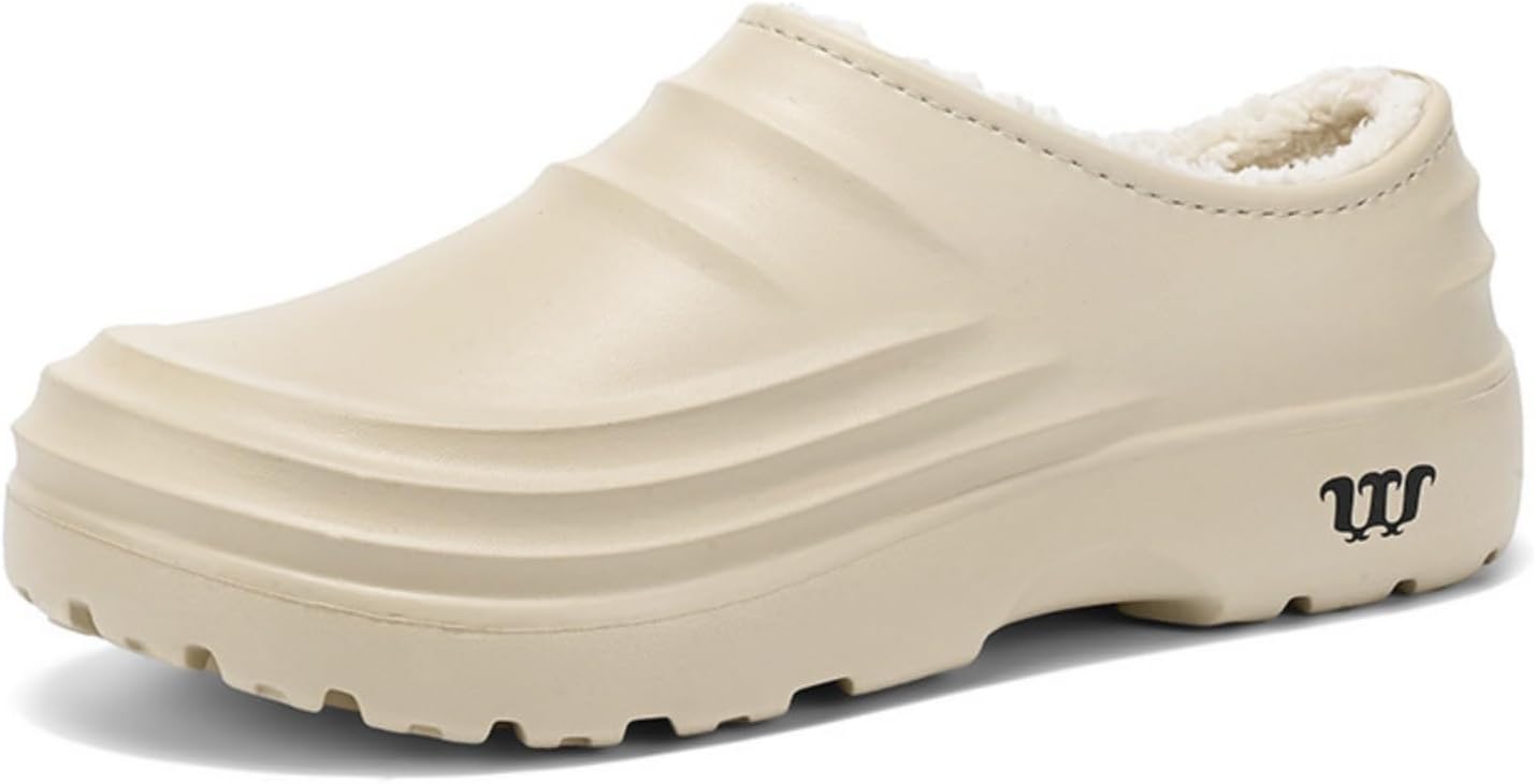 

Сабо Armadillo для сада, для женщин и мужчин, нескользящая рабочая обувь, обувь для работников общественного питания, обувь для поваров, водонепроницаемая, маслостойкая, с поддержкой свода стопы, широкая ширина, легкие, унисекс Baimiu, бежевый