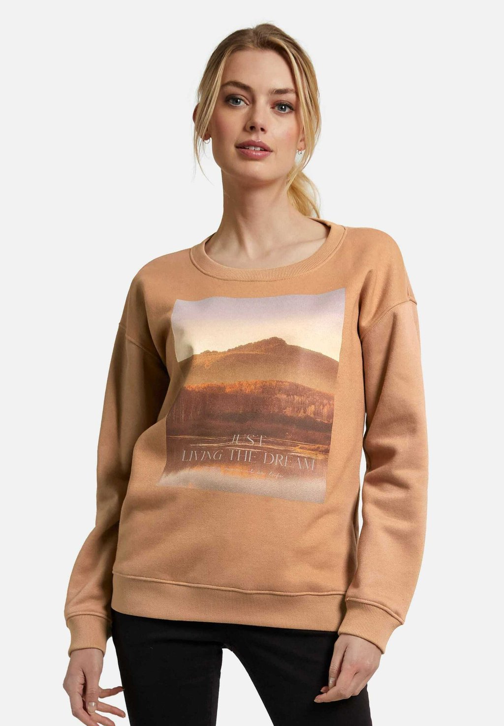 

Толстовка MIT LANDSCHAFTS-PRINT MADELEINE, коричневый