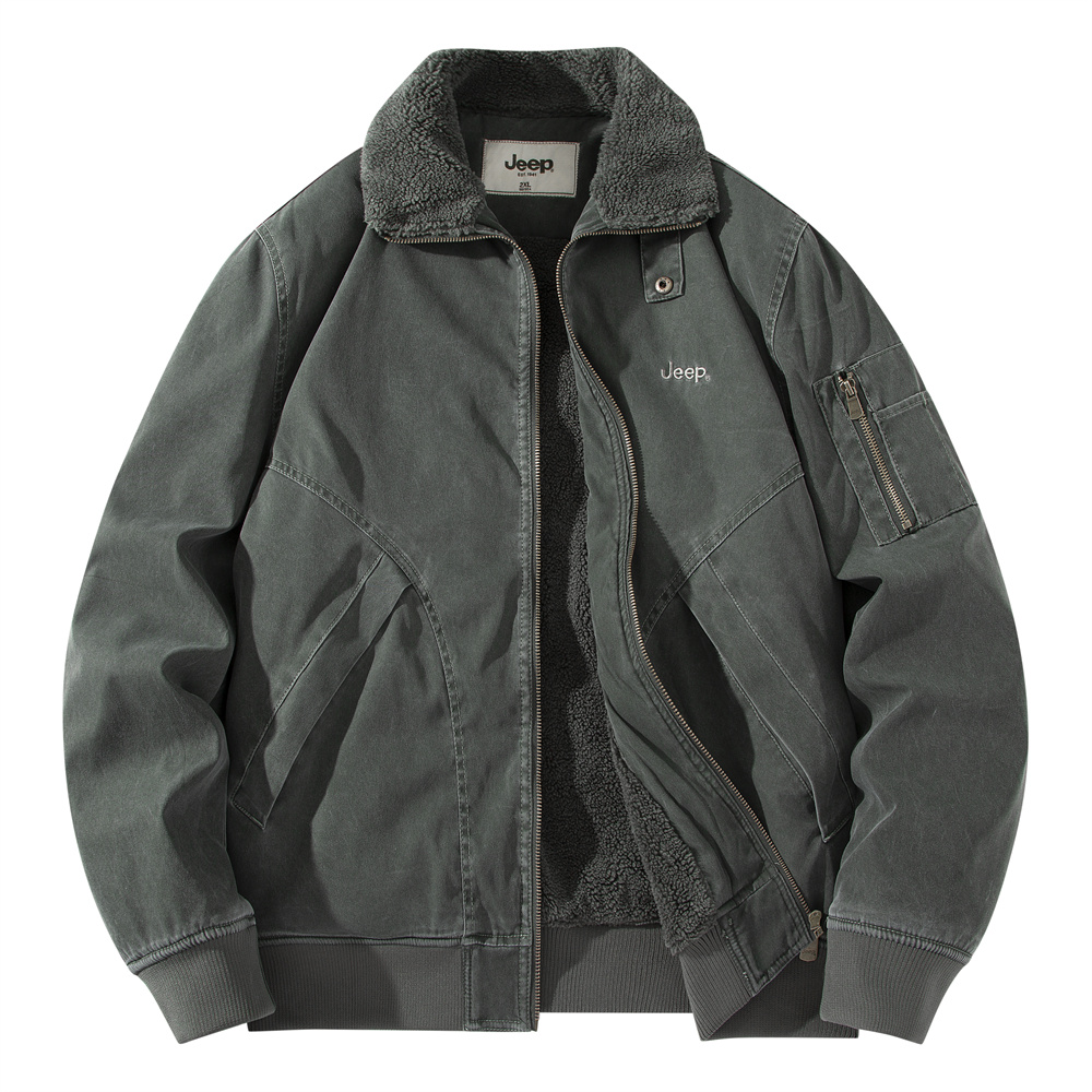 

Куртка Black Knight Collection унисекс Jeep, армейский зеленый (с флисовой подкладкой)