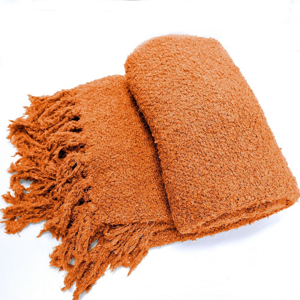 

Пушистый тканый плед, цвет Burnt Orange