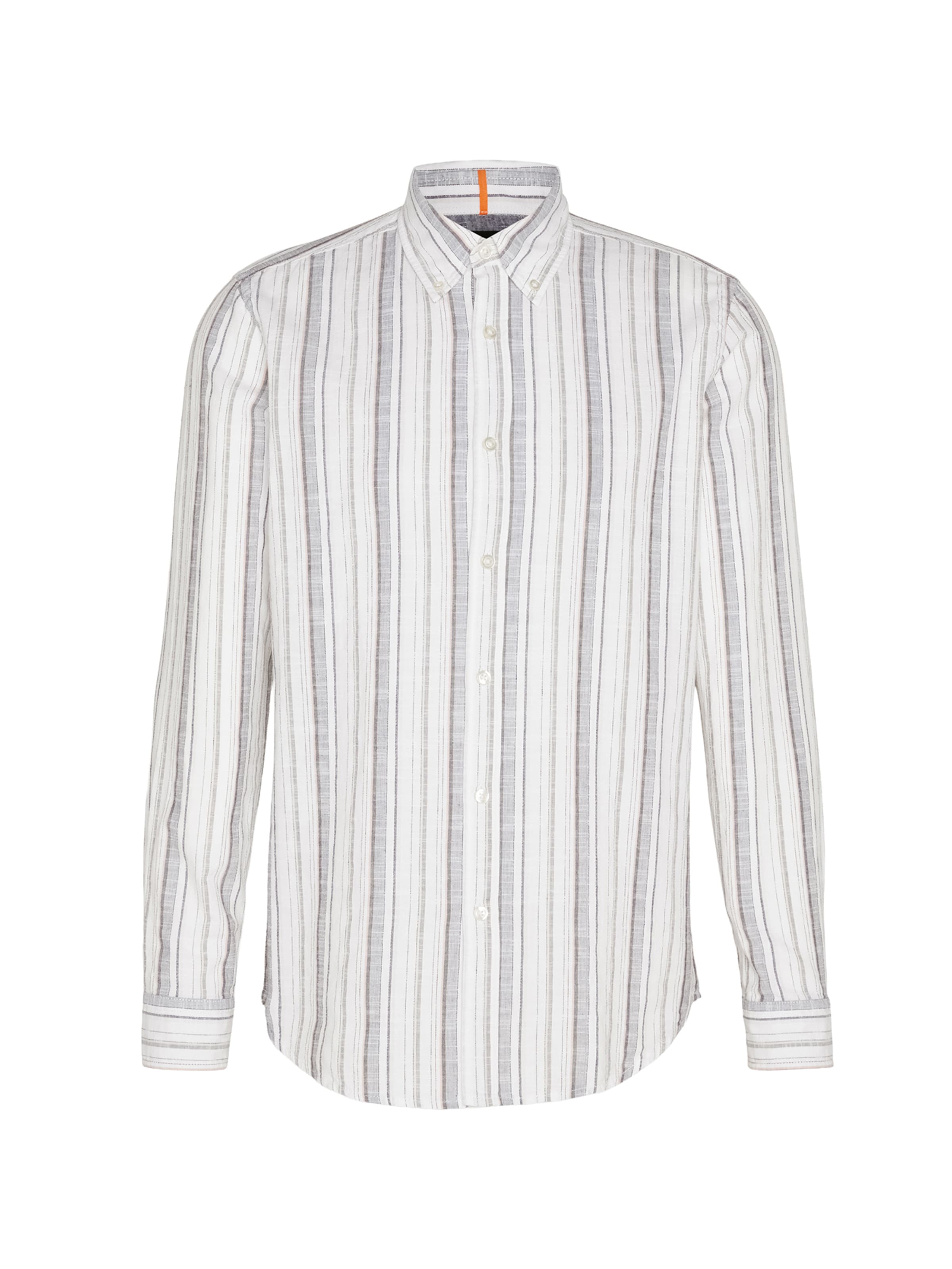 

BOSS Рубашка на пуговицах 'Rickert' Regular fit в цвете Camel, Ecru