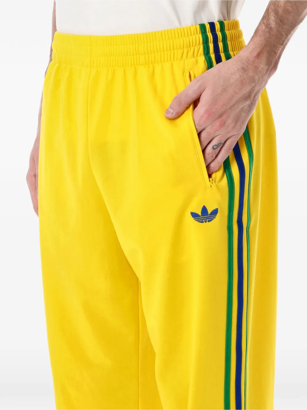 Брюки с боковыми лампасами Adidas, желтый — фото 3