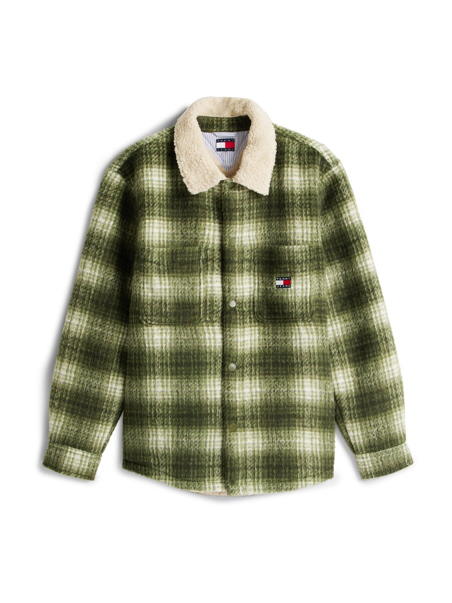 

Куртка межсезонная Tommy Jeans, оливковый/пастельно-зеленый