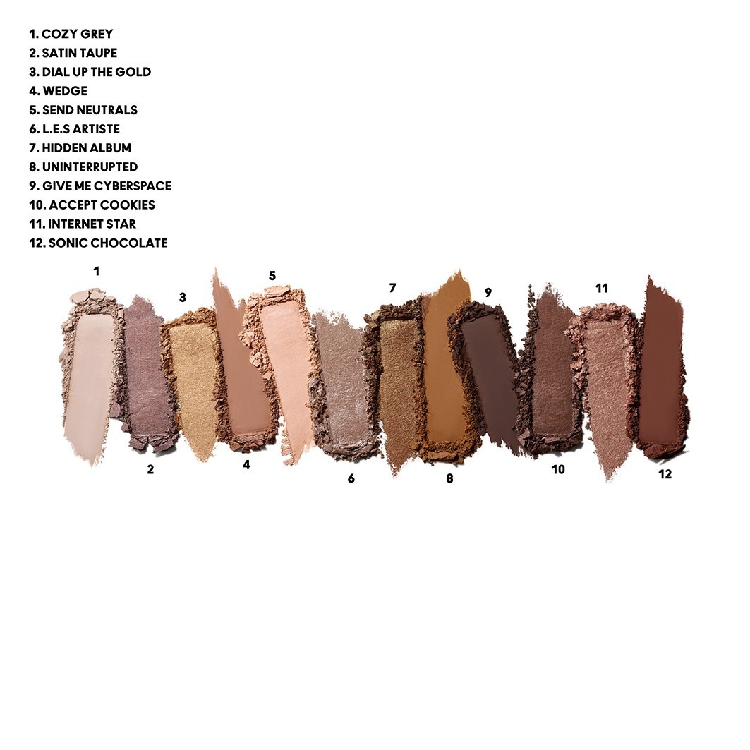 Тени для век hi-fi colour x12 palette Mac, unfiltered nudes, вес 12.2 гр. — фото 4