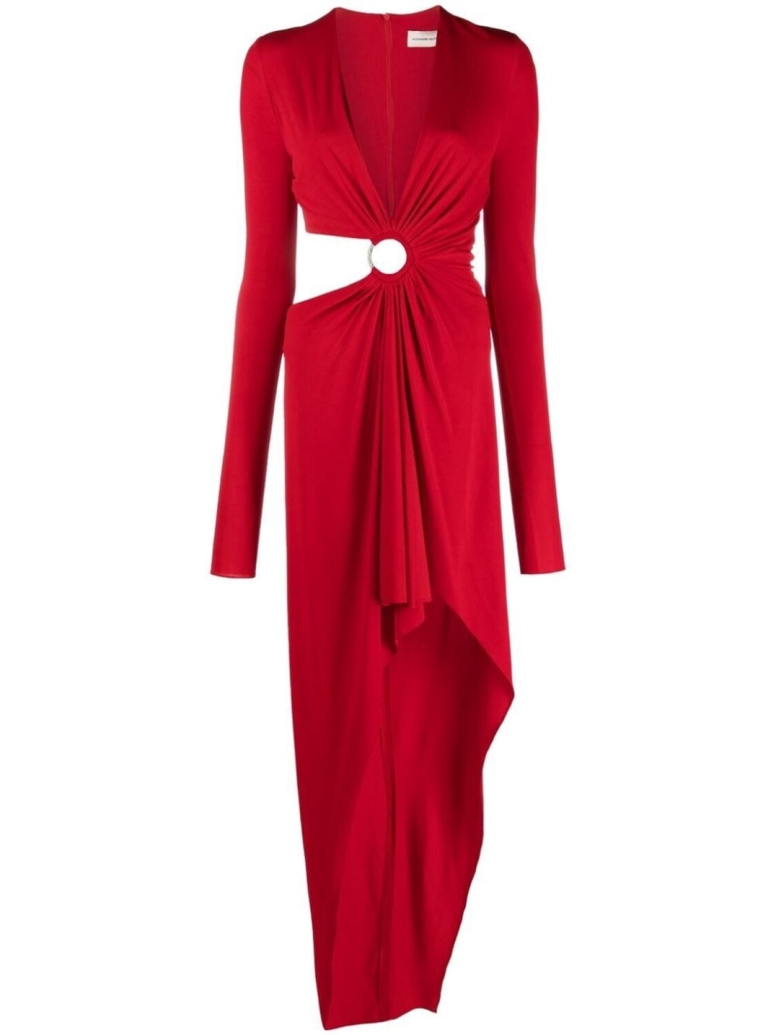 

Alexandre Vauthier V-neck cut-out dress, красный