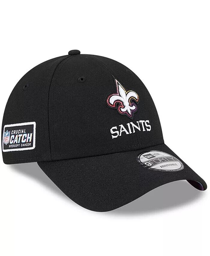 

Мужская черная кепка New Orleans Saints 2023 NFL Crucial Catch 9FORTY Adjustable New Era