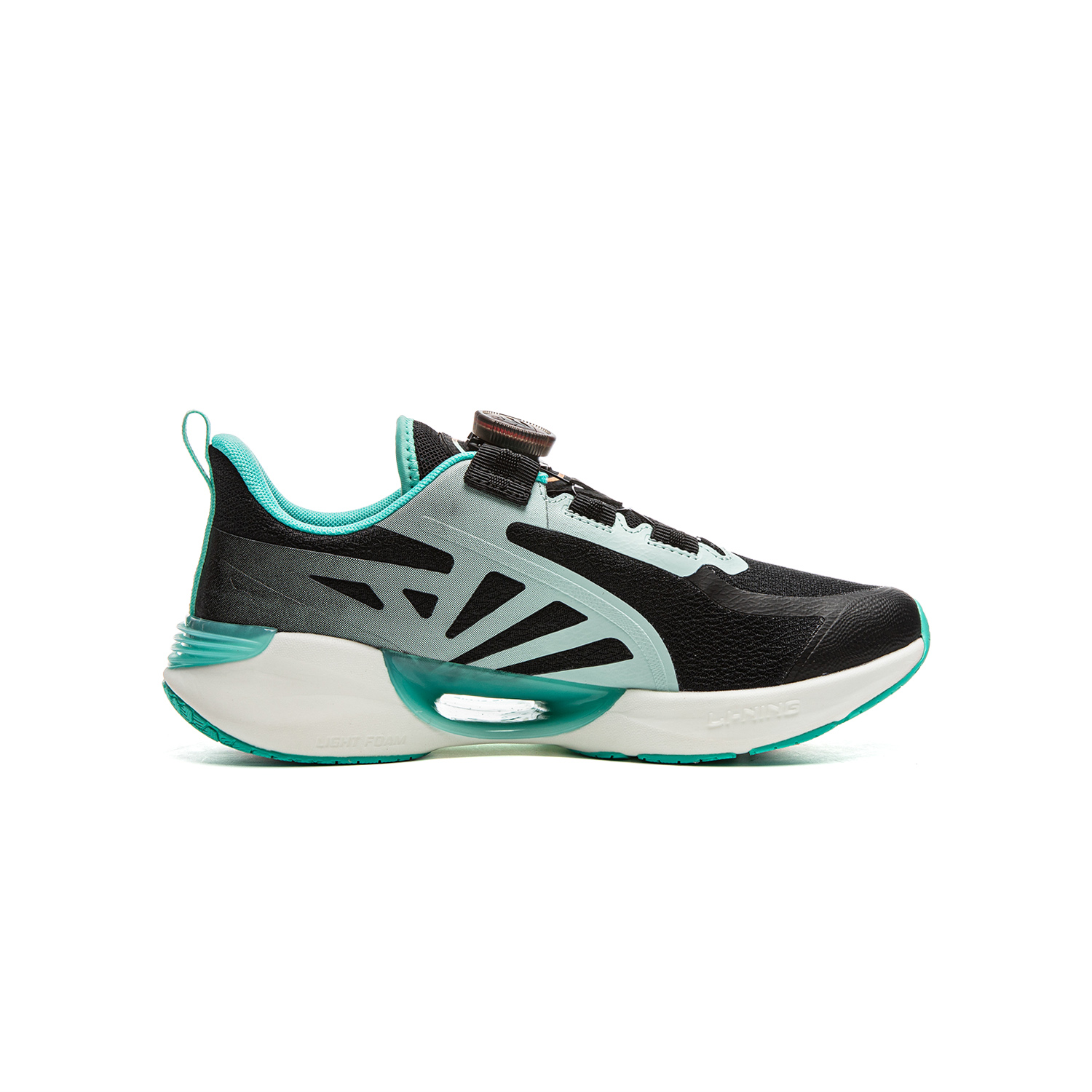 LINING YOUNG Износостойкие дышащие кроссовки Low Top для детей с амортизацией и поддержкой, черные — фото 4
