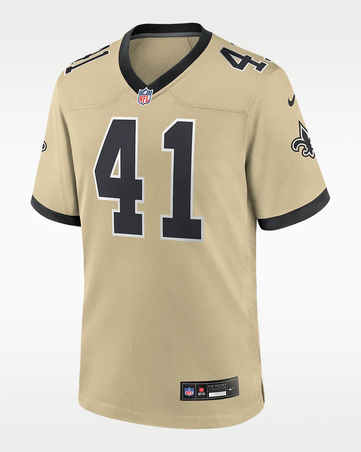 Детская большая футболка Nike NFL Game Jersey Alvin Kamara New Orleans Saints, Gold