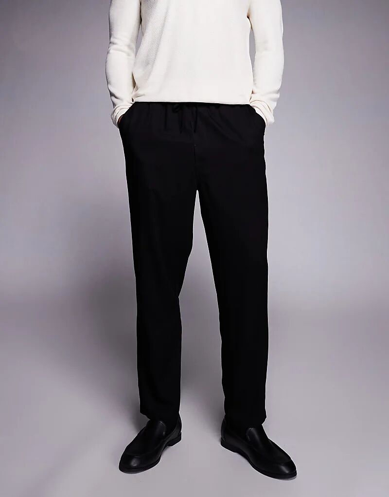 

Зауженные брюки ASOS DESIGN черного цвета