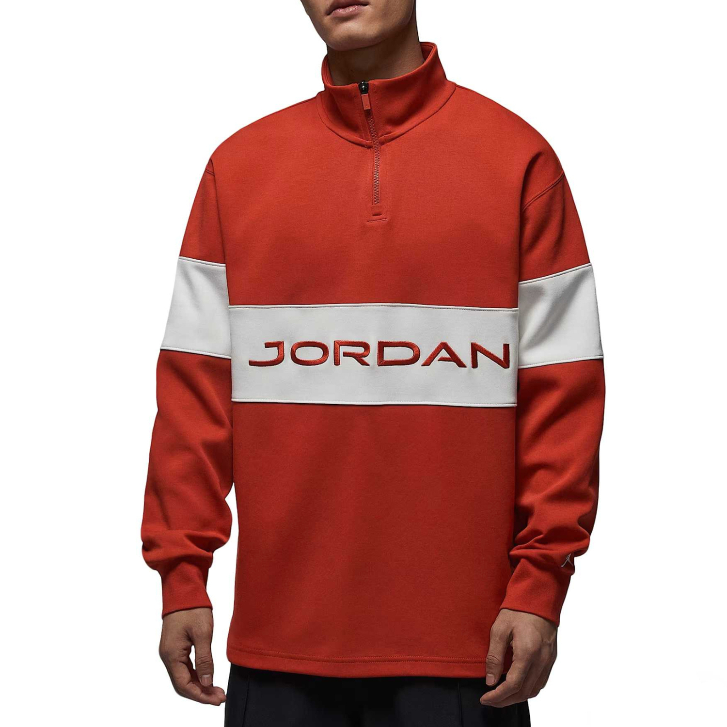 

Jordan Golf Clothing мужская футболка с воротником-стойкой Mystic Red/Sail White/Sail White