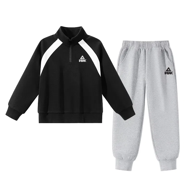 Детский спортивный костюм PEAK Black/PK Logo