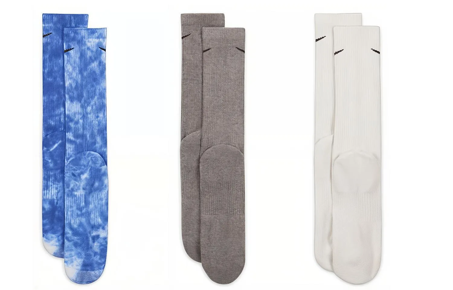 Носки гольф унисекс набор из 3 пар Nike, 3 Pack (Mountain White+Carbon Gray+Game Royal Blue) — фото 3