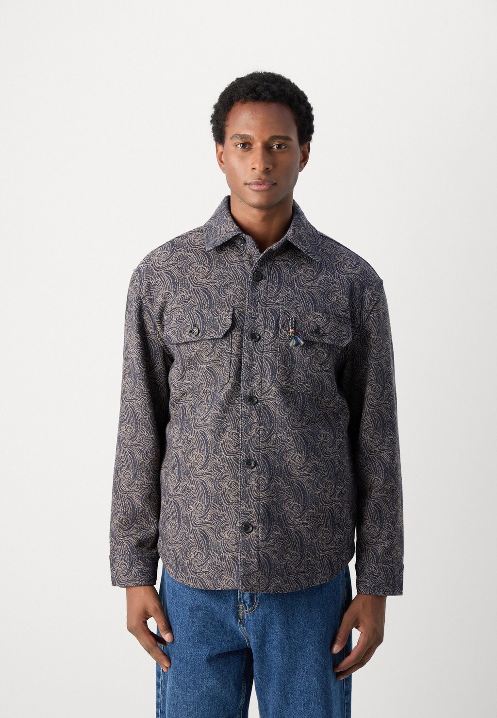 

Легкая куртка OVERSHIRT Scotch & Soda, темно-синий